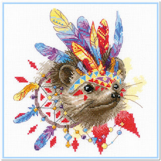 Download the cross stitch pattern 1944 "Thorny Tribe" Riolis