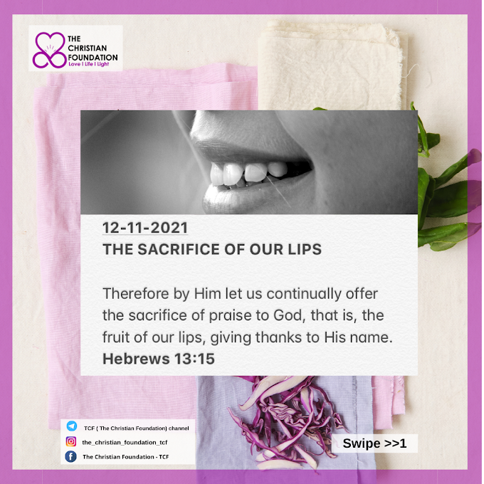 THE SACRIFICE OF OUR LIPS | TCF DEVOTIONAL