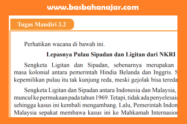 Jawaban PKN Kelas 9 Halaman 66, 67 Tugas Mandiri 3.2