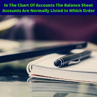 Order Of Balance Sheet Accounts In Chart Of Accounts