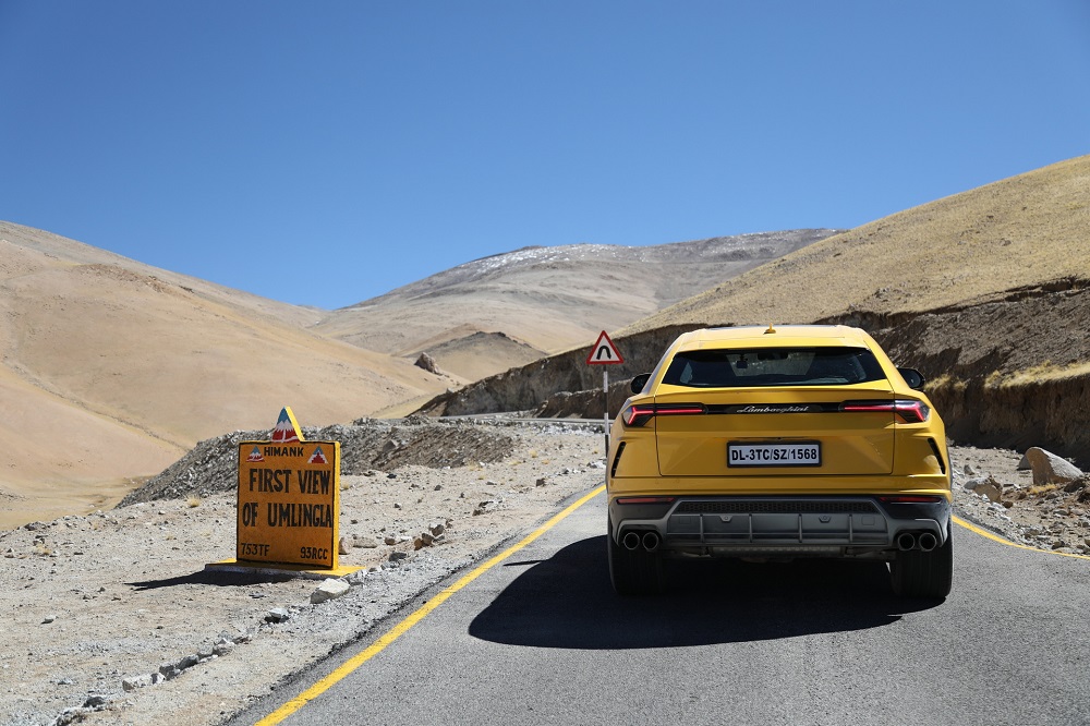 Lamborghini Urus unlocks the world’s highest driveable road in India