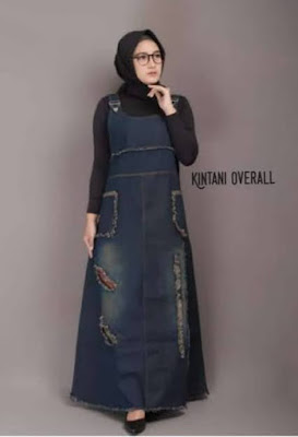 Gamis denim zoya