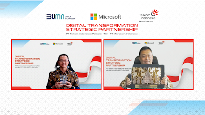Kolaborasi Telkom dan Microsoft untuk Akselerasi Transformasi Digital 