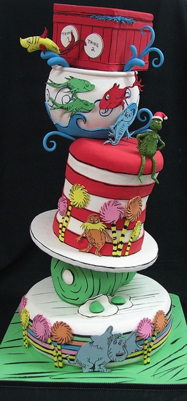 dr.seuss cake