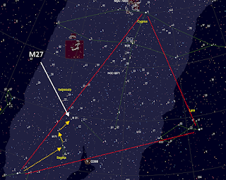 Click on image to enlarge Dumbbell Nebula starchart