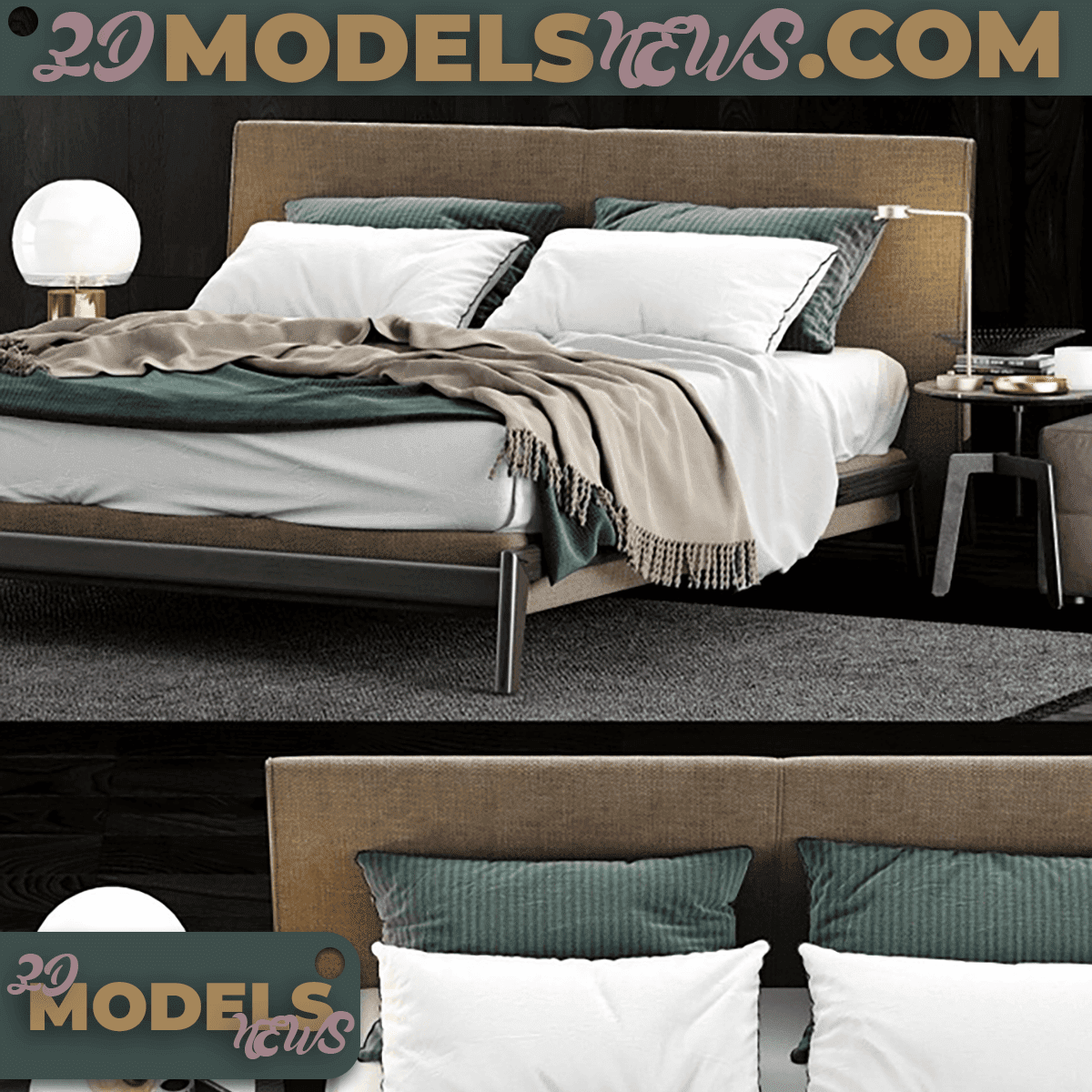 Poliform lpanema Bed Model 2