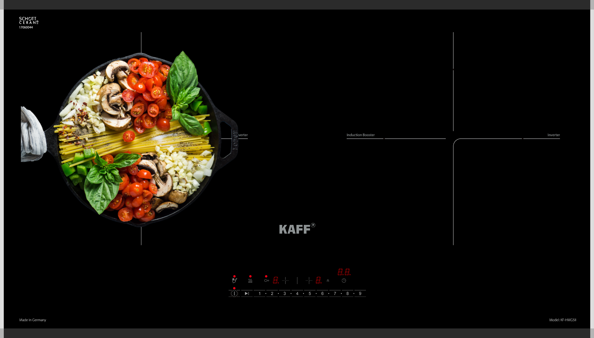 Bếp từ Kaff KF-HMG5II - Thiết kế mới cùng những trải nghiệm mới