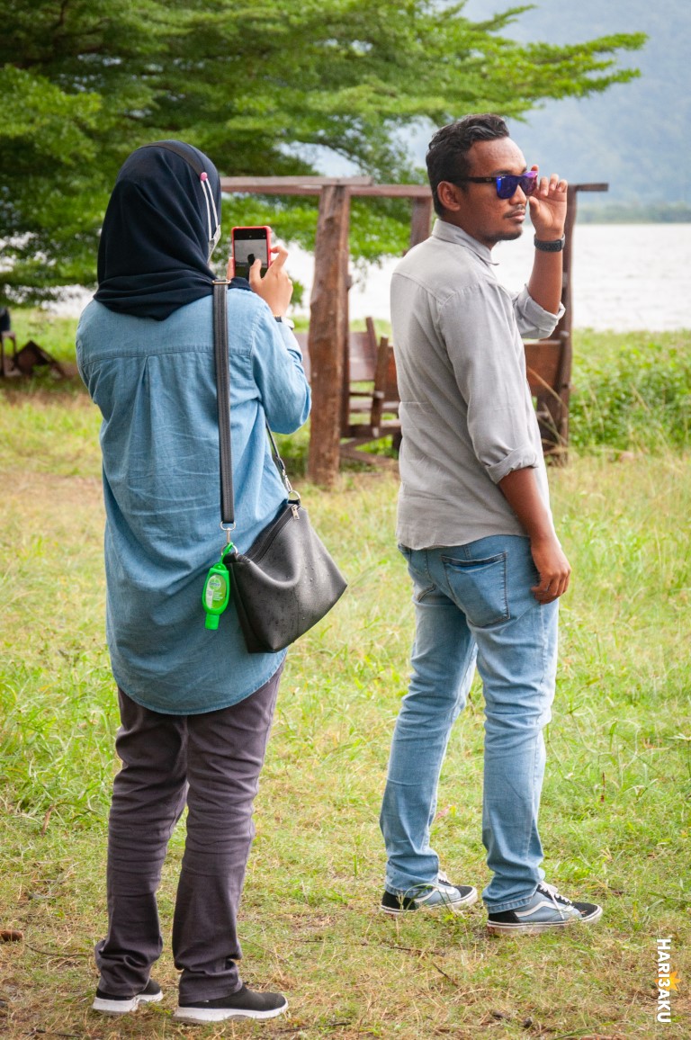 Aktiviti bergambar di Tasik Timah tasuh