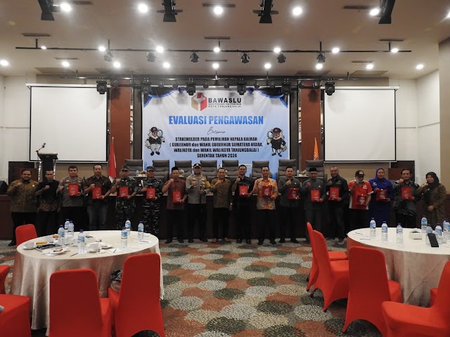 Bawaslu Kota Tanjungbalai Gelar Evaluasi Pengawasan Bersama
