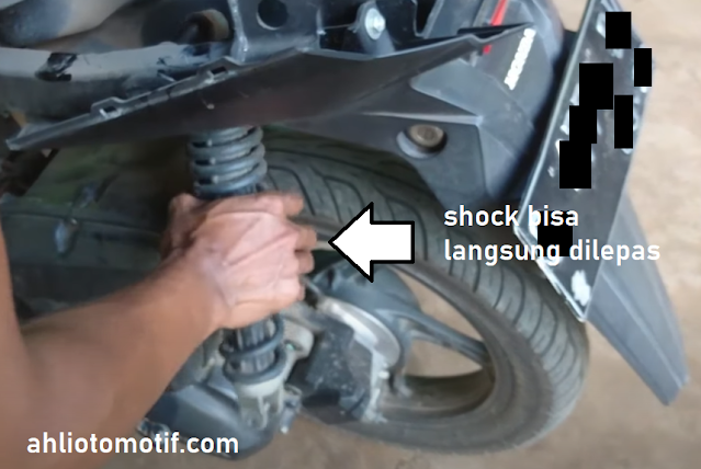 Cara mengganti shock/sekok pada motor honda beat fi dengan benar