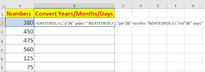 How to Convert Number to Years and Months in Excel in Hindi