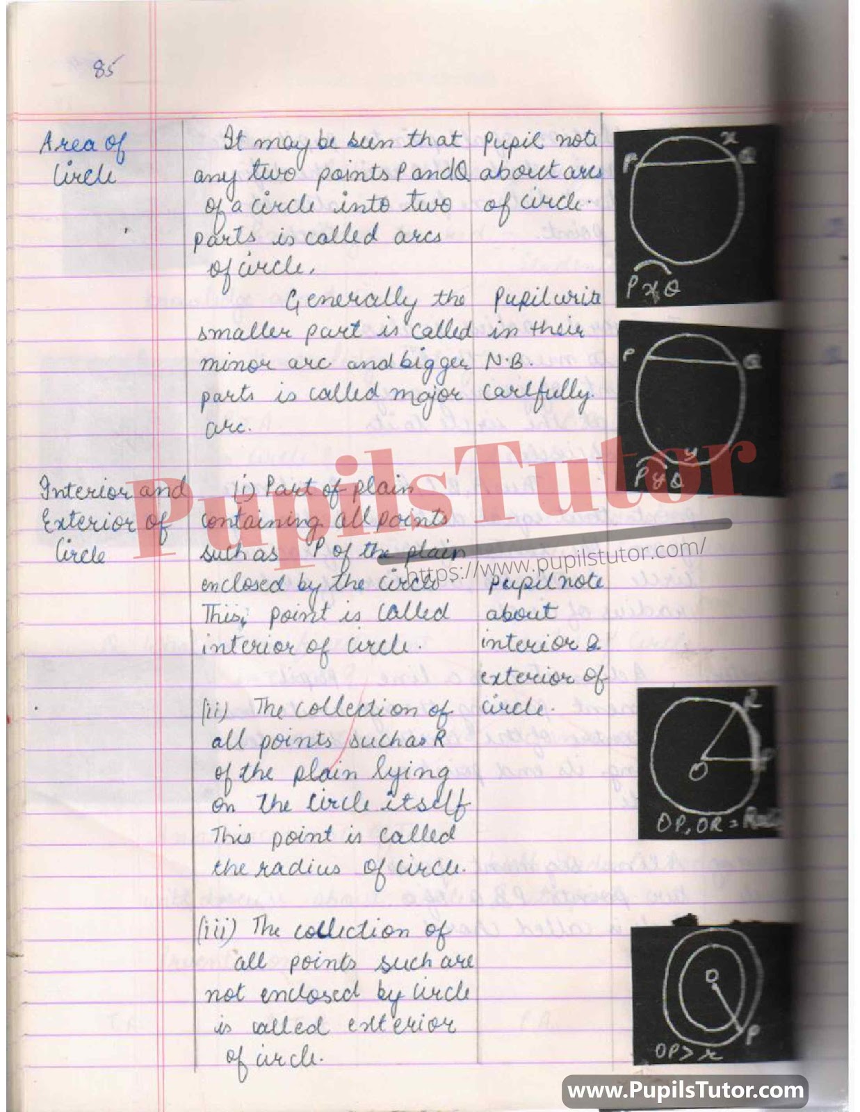 How To Make Mathematics Lesson Plan For Class 4 On Construction Of A Circle In English – [Page And Photo 4] – pupilstutor.com