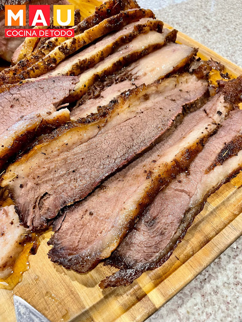 mau cocina de todo brisket al horno receta facil