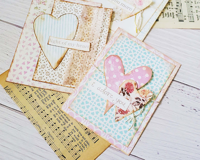 Shabby Chic Heart Cards