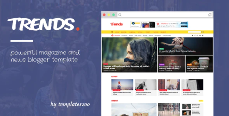 Fix-Trends News/Magazine Responsive Blogger Template