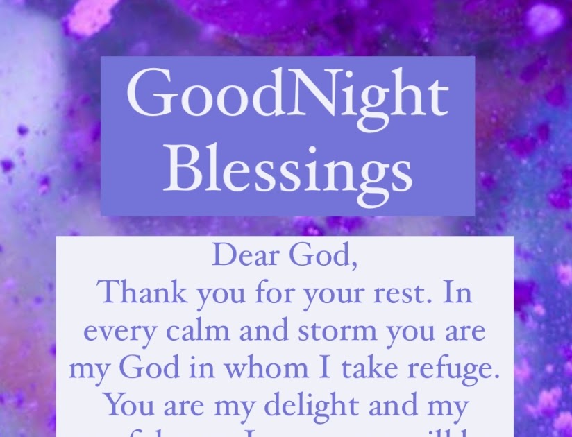 Goodnight Blessings - Rest in Jesus 💜