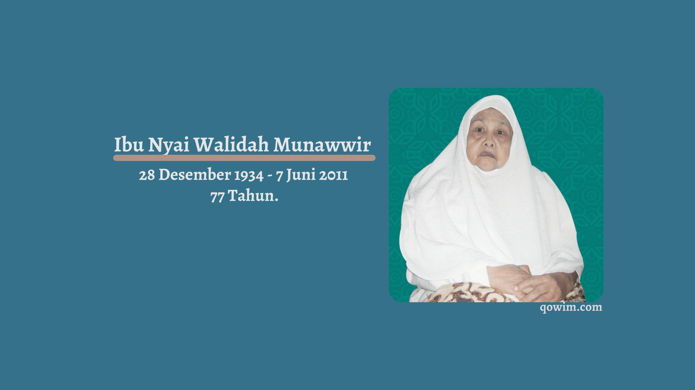 Ibu Nyai Walidah Munawwir