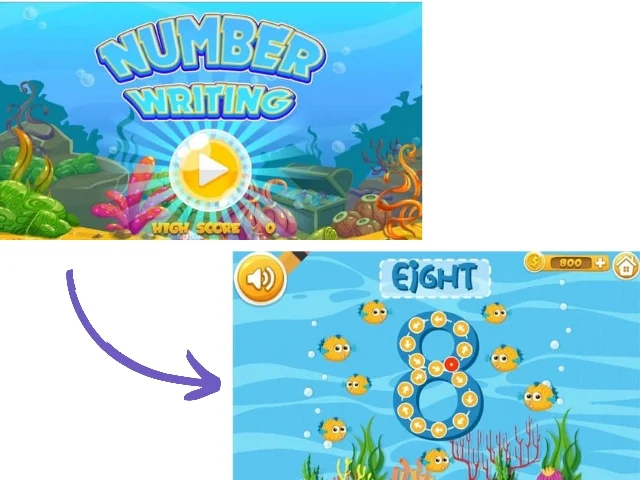 games number writing