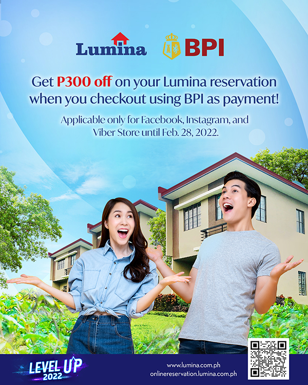 dream home, home, Lumina Homes, Lumina Homes condo unit, Lumina Homes house and lot package, monthly amortization, mortgage, new home, Philippine real estate, real estate, ShopeePay Piso Deals, Valentines Day