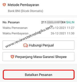 membatalkan pesanan shopee cod