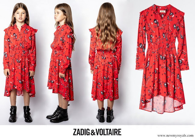 Princess Estelle wore Zadig & Voltaire Karolina Enfant Dress