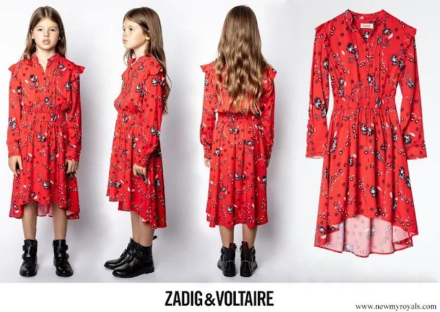 Princess Estelle wore Zadig & Voltaire Karolina Enfant Dress