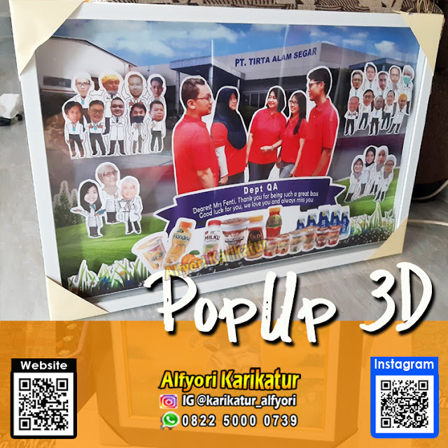 Pop Up Karikatur 3D