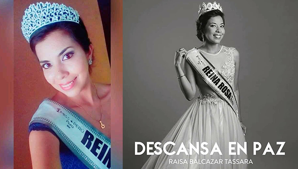 Fallece Raisa Balcazar, Reina Rosa de Miss Perú 2019