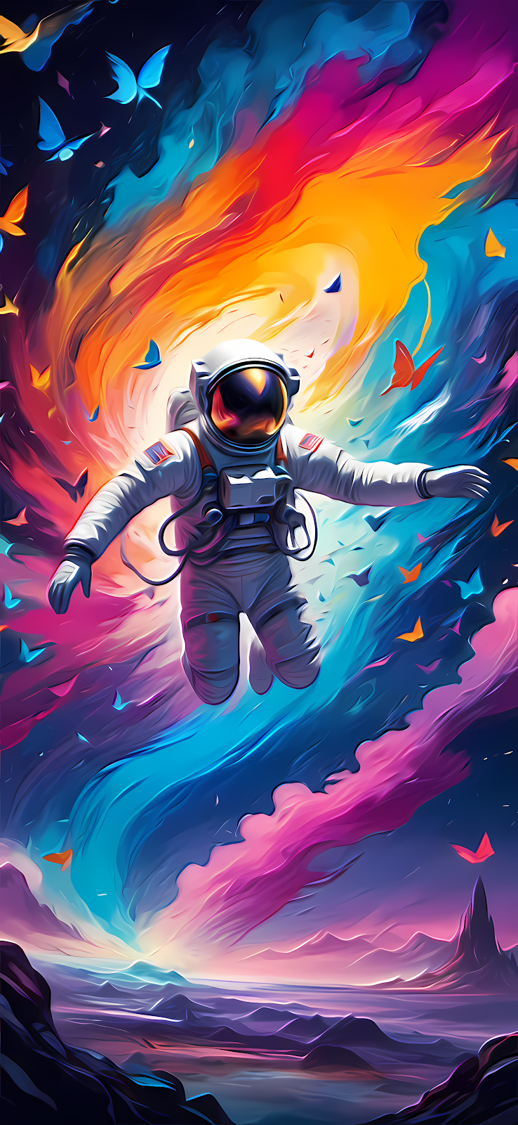 ai generated astronaut wallpaper