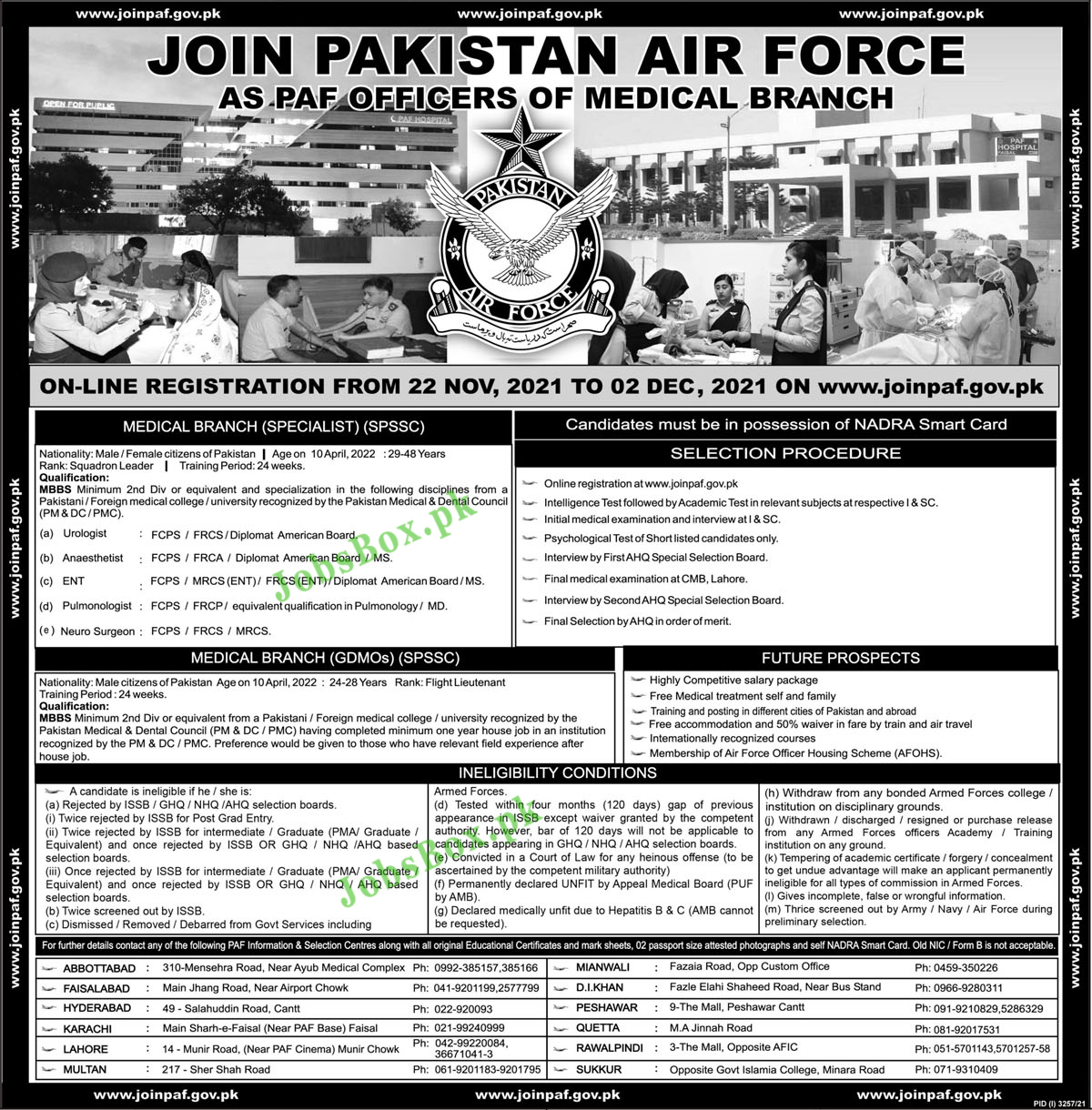 www.joinpaf.gov.pk Online Registration - Join Pakistan Air Force PAF Jobs 2021 Latest Advertisement