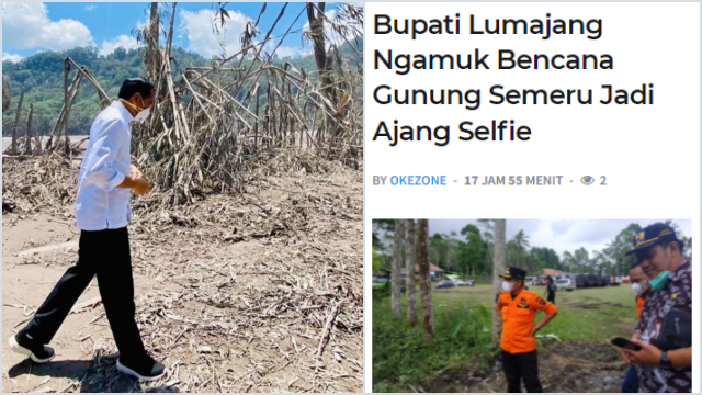 Bupati Lumajang Geram Wilayah Erupsi Semeru Jadi Spot Foto, Warganet Colek Pak Jokowi