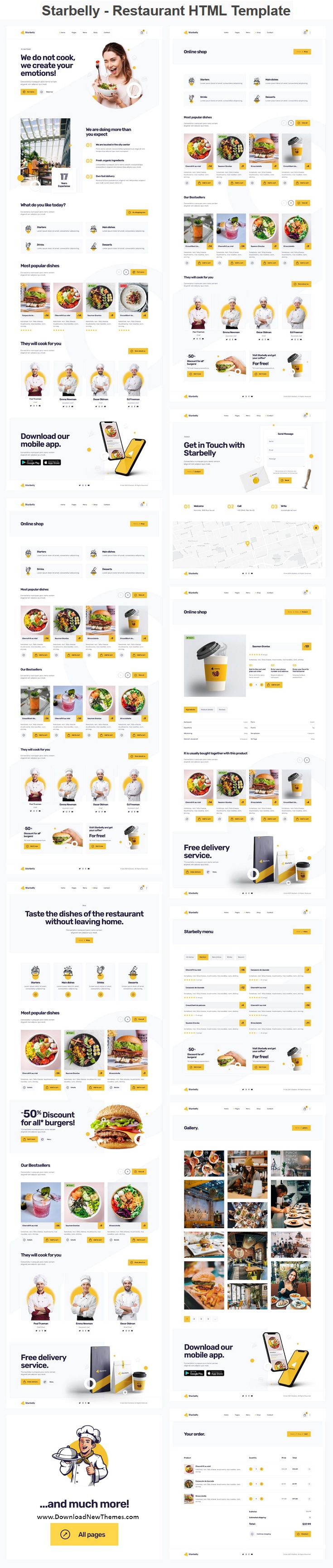 Starbelly - Restaurant HTML Template Review