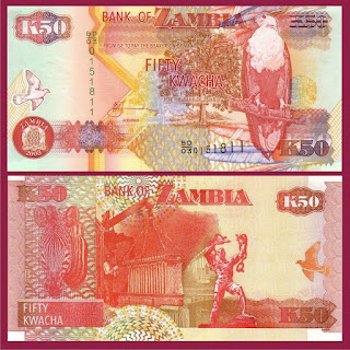 Z13 ZAMBIA 50 KWACHA UNC 2003 