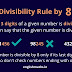 Divisibility Rule by 8