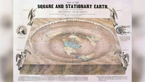 خريطة الأرض المسطحة Flat Earth Map