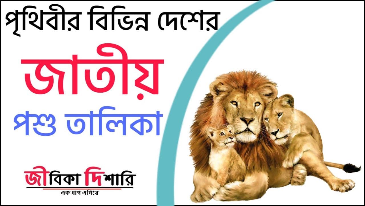 বিভিন্ন দেশের জাতীয় পশু | National Animals Of Different Countries PDF