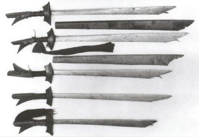 Jenis senjata tradisional pedang kampilan sulu suku iranun