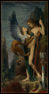 Oedipus ve Sphinx, Gustave Moreau, (1864)