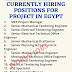 CURRENTLY HIRING POSITIONS FOR PROJECT IN EGYPT
