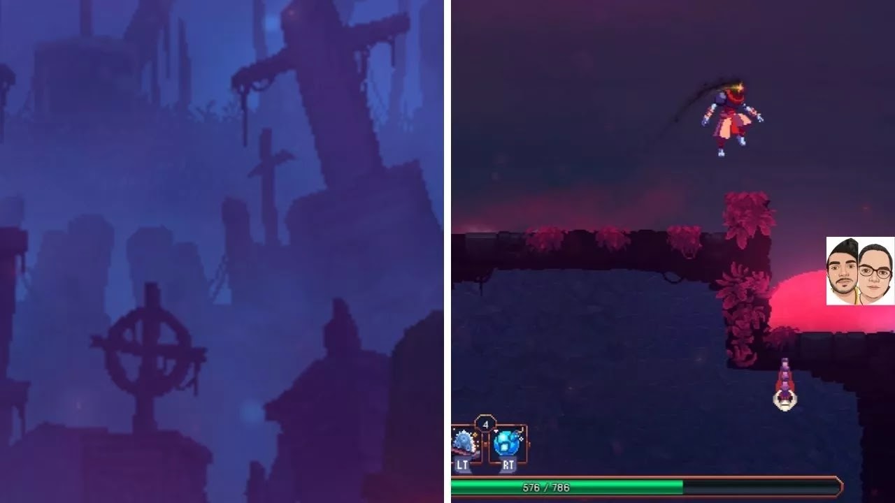Graveyard in dead cells where you can enter to cavern biome