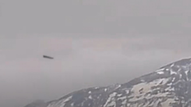 UFO caught on live webcam flying into a volcano.