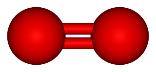 Oxygen molecule graphic