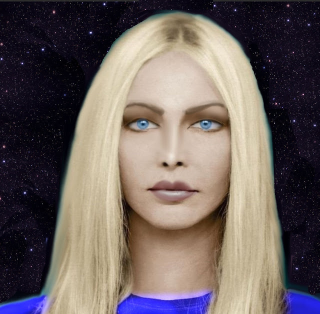 This is the Nordic Extraterrestrial female that left a hair at the home of Peter Currie in Sydney, Australia DNA test proves it's Alien.