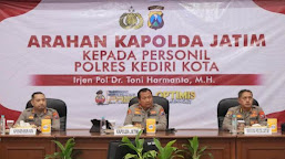  Kapolda Jatim Irjen pol Dr. Toni Harmanto Sampaikan Terima Kasih atas Upaya Harkamtibmas di Kota Kediri