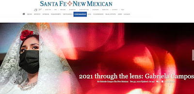 screenshot of web feature New Mexican staff photographer Gabriela Campos shares her favorite images from 2021.