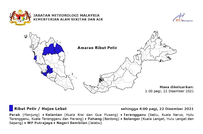 Info Banjir | Amaran Ribut Petir