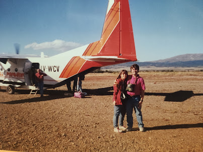 Aterrizaje en Río Turbio sobre pista de Ripio, 1995