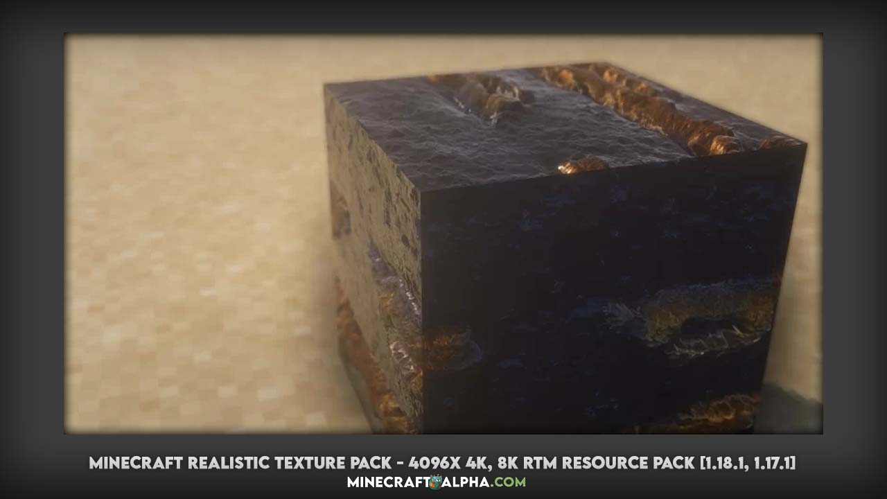 Minecraft Realistic Texture Pack - 4096x 4K, 8K RTM Resource Pack [1.18.1, 1.17.1]