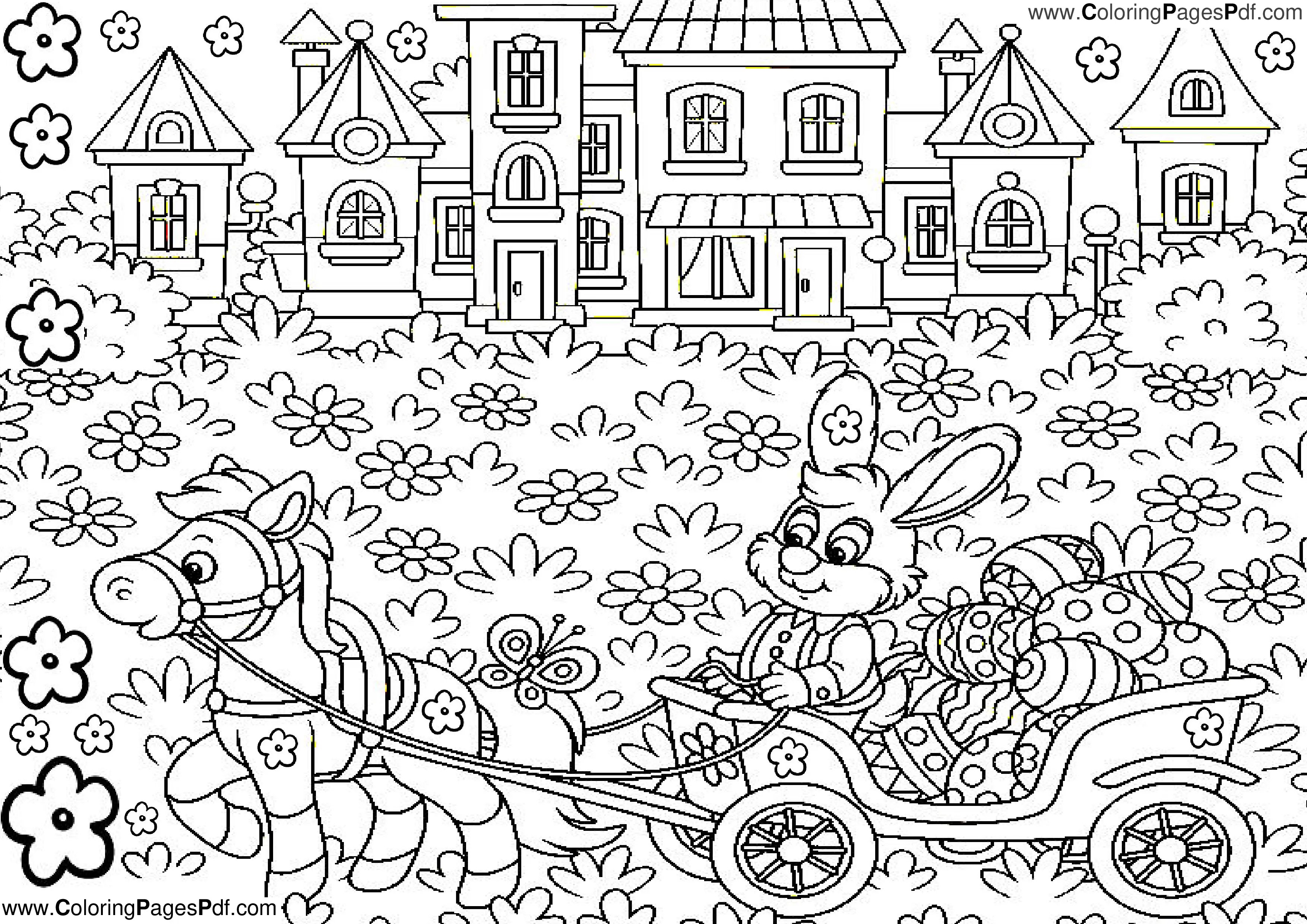 Easter bunny pdf printables