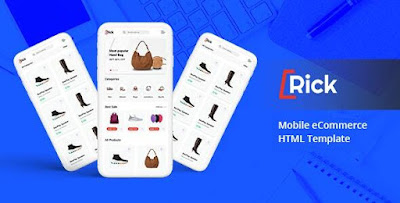Rick Bootstrap Mobile eCommerce HTML Template Free